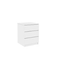 Mesa De Cabeceira 3 Gavetas Veronna Tcil Móveis Cor:branco - 1