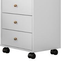 Mesa De Cabeceira 4 Gavetas Presence D02 Branco - 3