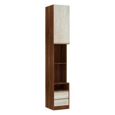 Mesa De Cabeceira 1 Porta 40cm Nogueira C/Legno Crema