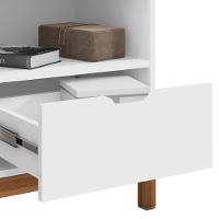 Kit 2 Mesas De Cabeceira 1 Gaveta 004015 Branco Dcasa Branco