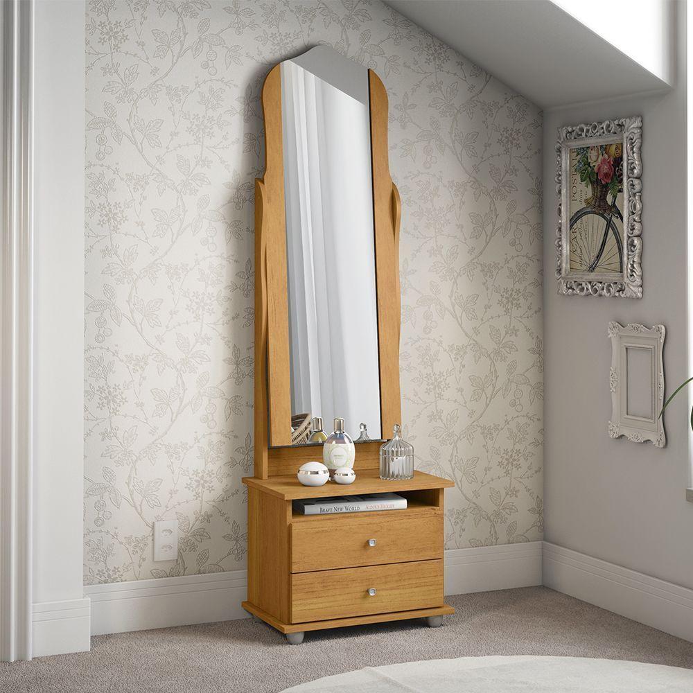 Mesa De Cabeceira Toucador Magic New 2 Gavetas Para Quarto - 1