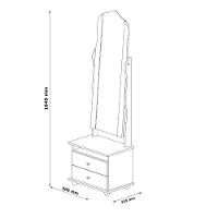 Mesa De Cabeceira Toucador Magic New 2 Gavetas Para Quarto - 5