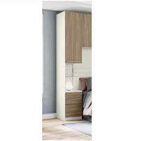 Mesa De Cabeceira 02 Portas 03 Gavetas Seletto Henn Areia Jequitibá - 2