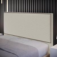 Cabeceira Box Casal Com Tachas 160cm L02 Creme - 13
