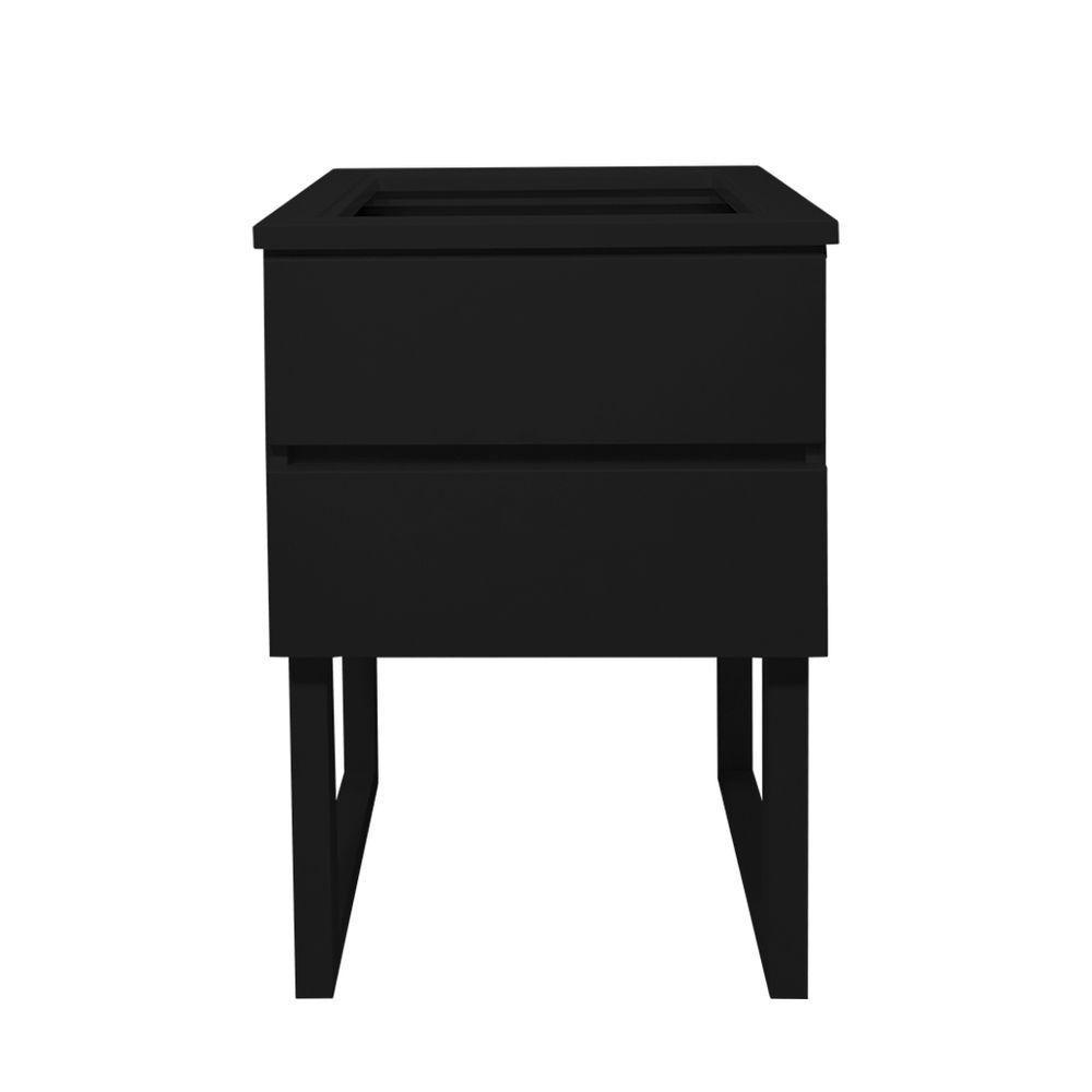 Mesa De Cabeceira Lateral De Apoio Penteadeira Preto Laca - 11