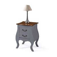 Mesa De Cabeceira Bombê Antique 2 Gavetas - M51026 Cor Garapa - Verniz - 1