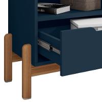 Mesa De Cabeceira 1 Gaveta 004015 Azul Cobalto Dcasa Azul Cobalto - 5