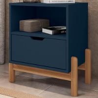 Mesa De Cabeceira 1 Gaveta 004015 Azul Cobalto Dcasa Azul Cobalto - 8