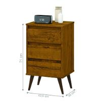 Mesa De Cabeceira Alecrim Retrô Freijo - 9