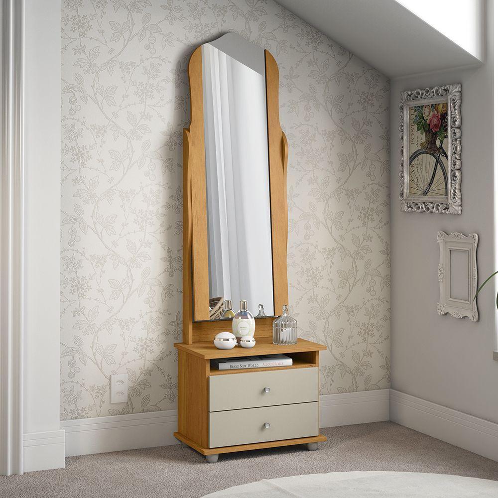 Mesa De Cabeceira Toucador Magic New 2 Gavetas Para Quarto - 1