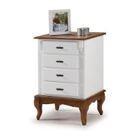 Mesa De Cabeceira Com 4 Gavetas - M560404 Cor Garapa - Verniz - 9