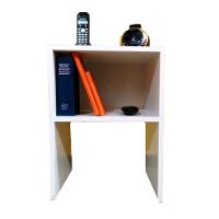Mesa De Cabeceira Simples Branco Em Mdf - 1