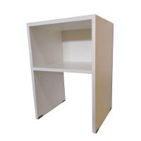 Mesa De Cabeceira Simples Branco Em Mdf - 3