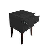 Mesa De Cabeceira Penteadeira Mesa Lateral De Apoio Preto Laca - 10