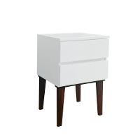 Mesa De Cabeceira Penteadeira Mesa Lateral De Apoio Branco Laca - 3