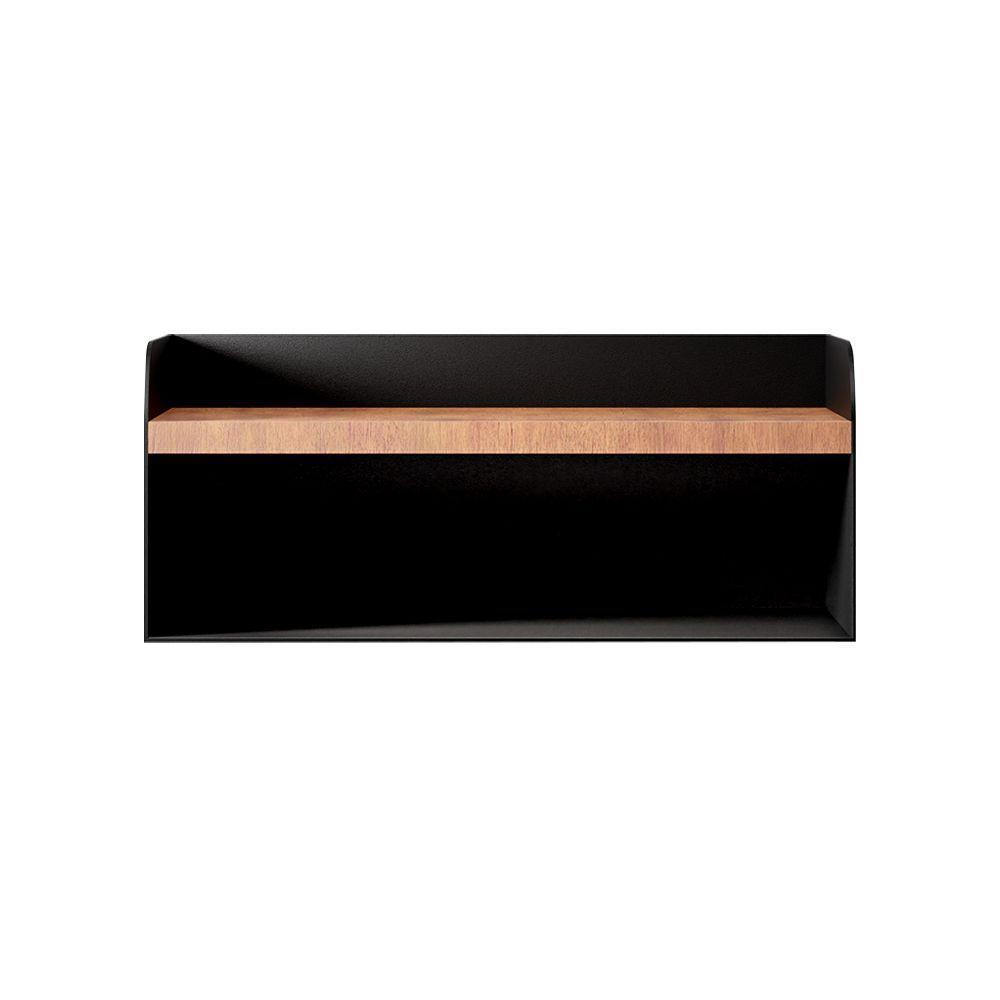 Apoio De Cabeceira Em Aço Linha Home Padrão Morphi Design 45 Preto - Cor: Preto - 5