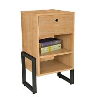 Mesa de Cabeceira Wolli 1 Gaveta Natural - 1