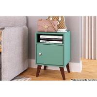 Mesa de Cabeceira Solteiro RT3145 c/ 1 Porta Oliva - Movelbento - 2