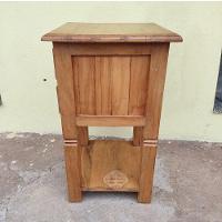 Mesa De Cabeceira Madeira De Demolição 2 Gavetas Sudeste Rústico - 3