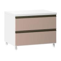 Mesa De Cabeceira 2 Gavetas 60,5cm Branco C/Connect - 1