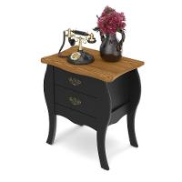 Mesa De Cabeceira Premier Grande 2 Gavetas Estilo Classico - 1
