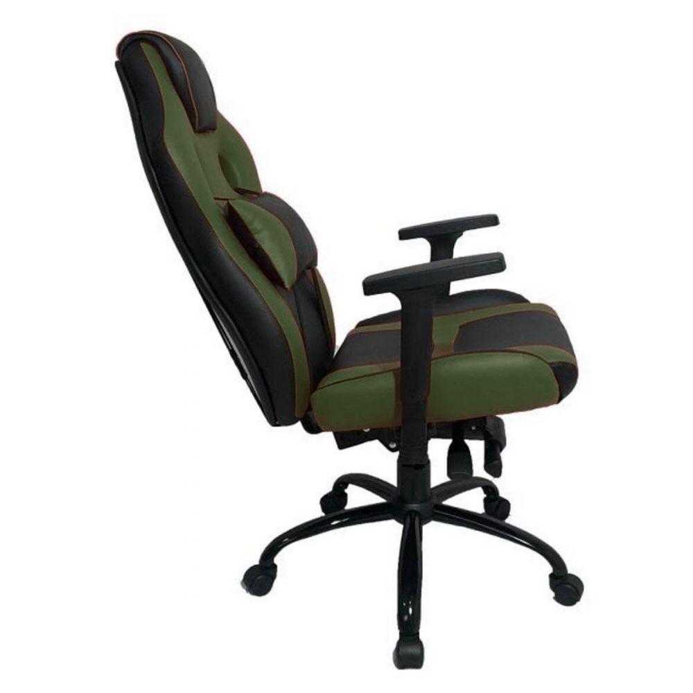 Cadeira Gamer Com Almofada Linha Gamer Racing Verde - 6