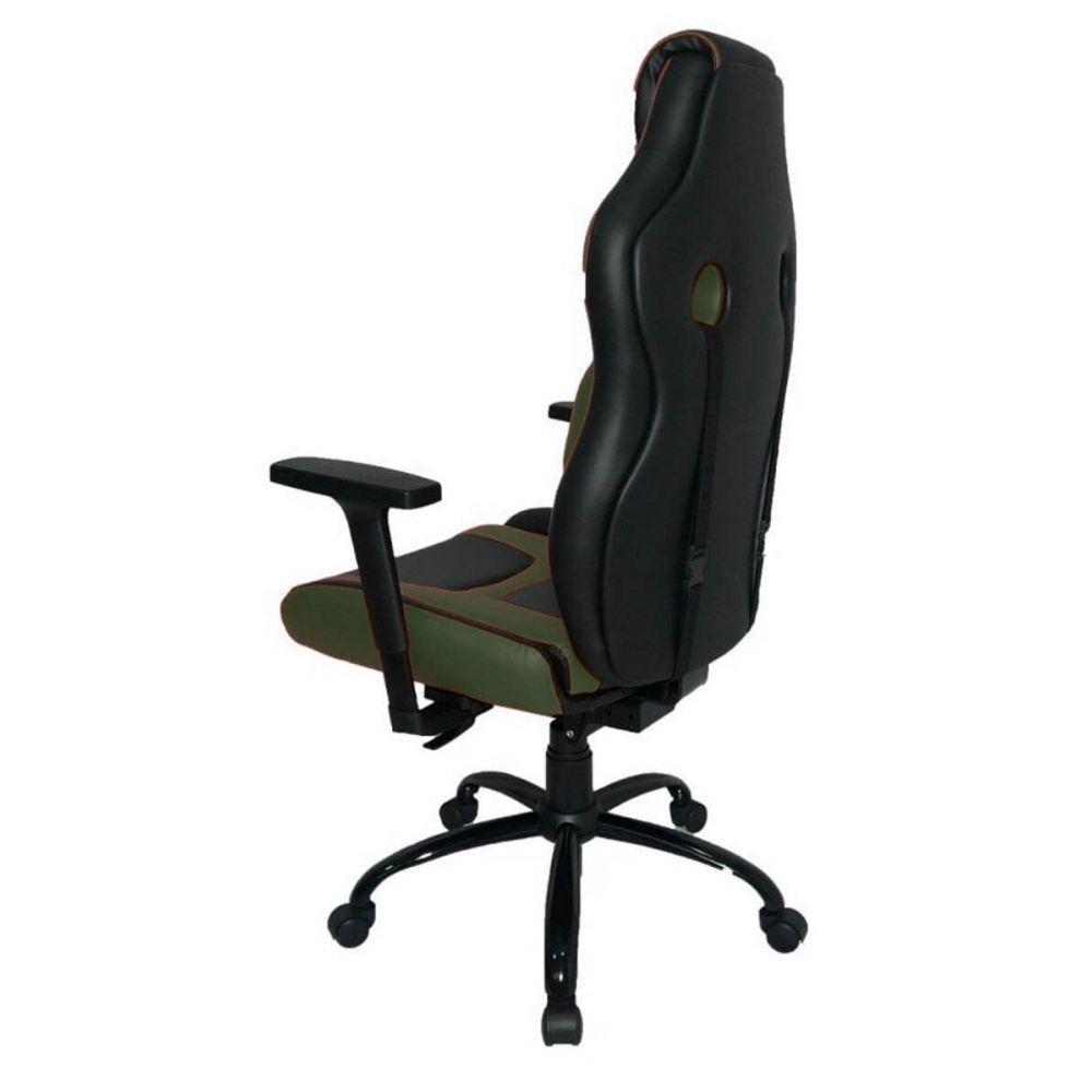 Cadeira Gamer Com Almofada Linha Gamer Racing Verde - 11