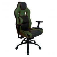 Cadeira Gamer Com Almofada Linha Gamer Racing Verde - 1