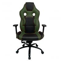 Cadeira Gamer Com Almofada Linha Gamer Racing Verde - 7