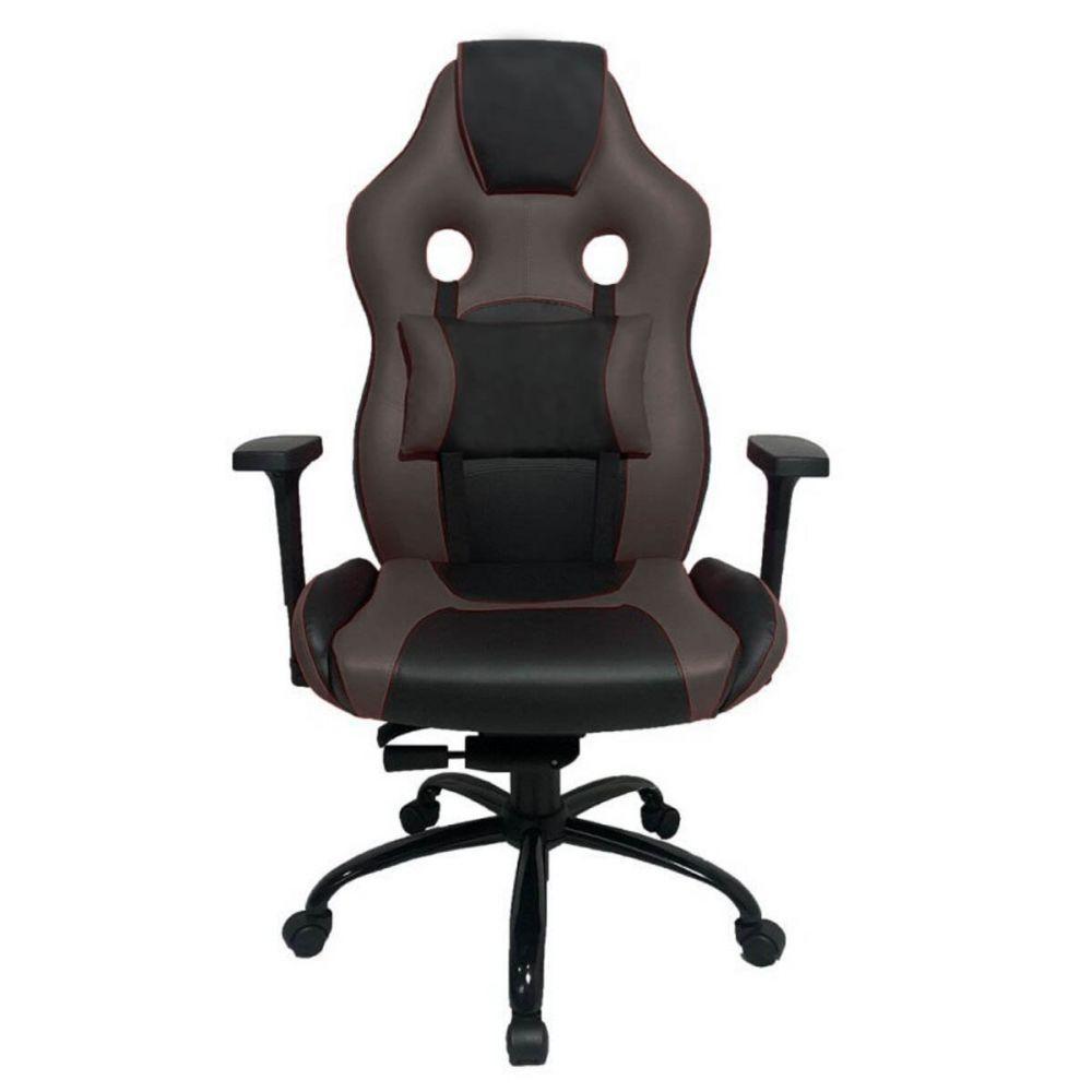 Cadeira Gamer Com Almofada Linha Gamer Racing Marrom - 2