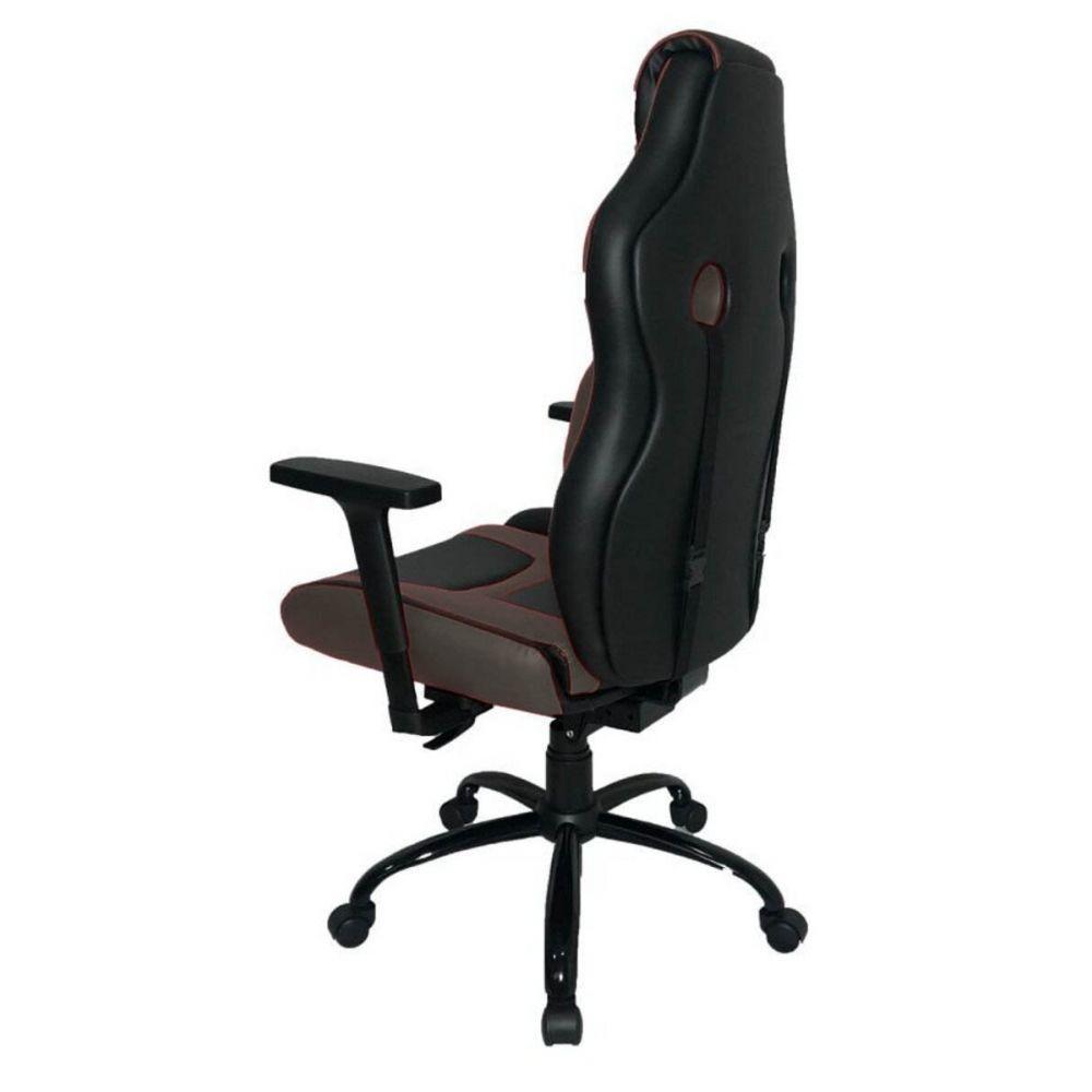 Cadeira Gamer Com Almofada Linha Gamer Racing Marrom - 3
