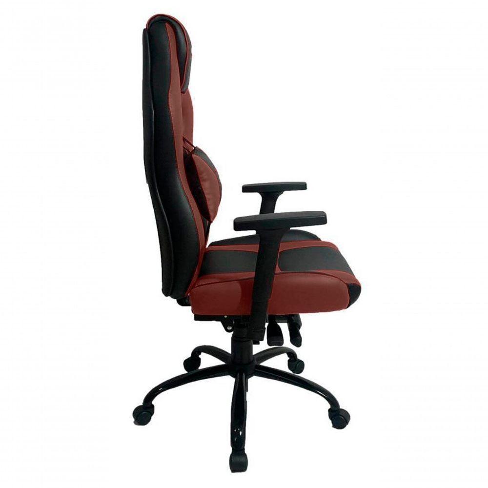Cadeira Gamer Com Almofada Linha Gamer Racing Vermelho - 7