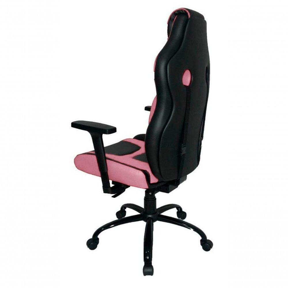 Cadeira Gamer Com Almofada Linha Gamer Racing Rosa - 6
