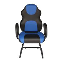 Cadeira Gamer Base Fixa Com Braço Gamer Racing Azul - 2