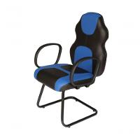 Cadeira Gamer Base Fixa Com Braço Gamer Racing Azul - 3