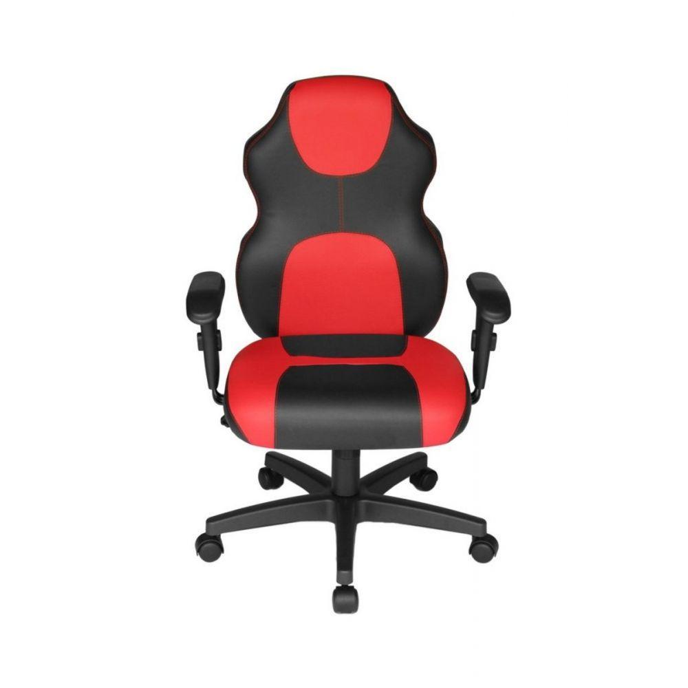 Cadeira Gamer Base Com Braço Gamer Racing Vermelho - 4