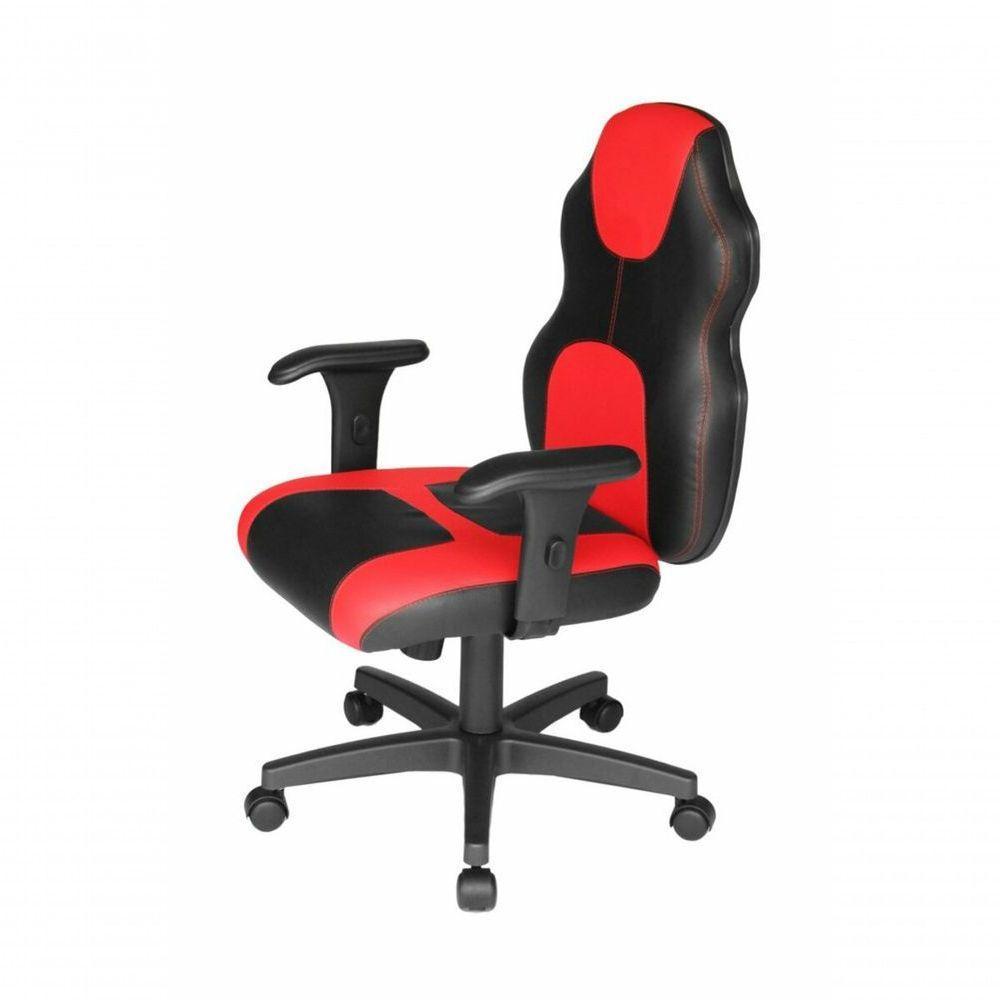 Cadeira Gamer Base Com Braço Gamer Racing Vermelho - 6