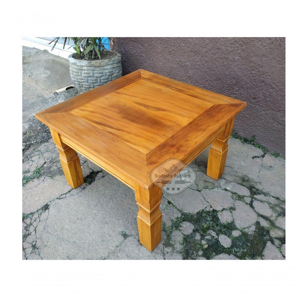 Kit Jogo De Banco 5 Lugares Com Mesa De Centro Madeira De Demolição Modelo Flor Sudeste Rústico - 7