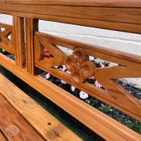 Kit Jogo De Banco 5 Lugares Com Mesa De Centro Madeira De Demolição Modelo Flor Sudeste Rústico - 2