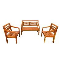 Jogo De Banco 4lugares Em Madeira De Demolição Modelo Flor Sudeste Rústico