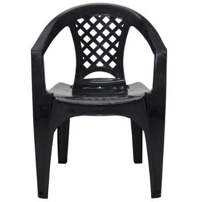 Cadeira Iguape Com Apoio De Braço Tramontina Preto