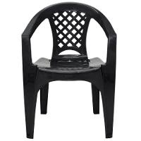 Cadeira Iguape Com Apoio De Braço Tramontina Preto - 1