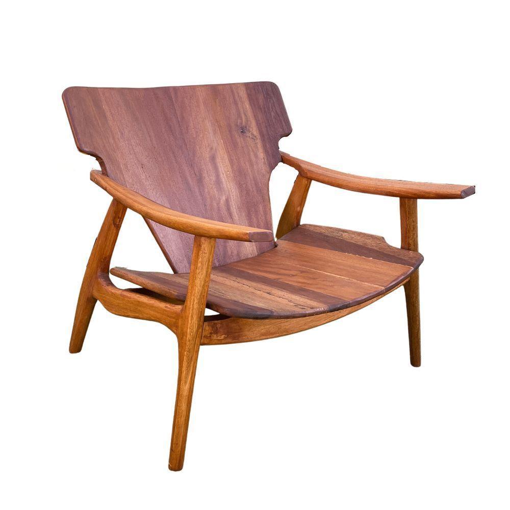 Cadeira Poeta Poltrona Madeira De Demolição Sudeste Rústico - 1