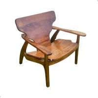 Cadeira Poeta Poltrona Madeira De Demolição Sudeste Rústico - 2