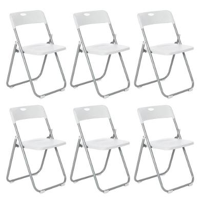 Kit 6 Cadeiras Dobravel Fort Bar Restaurante Lanchonete Eventos Branco