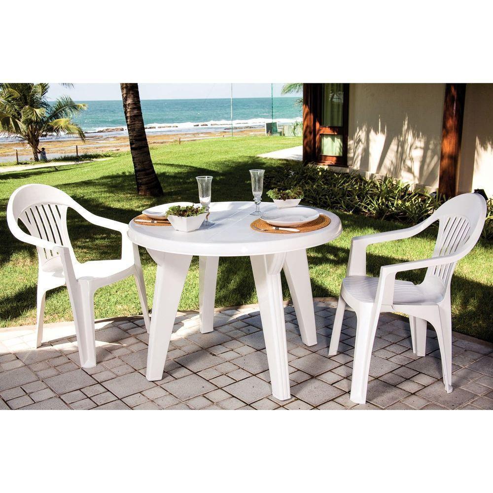 Cadeira Trmontina Imbé Branca Com Braços Em Polipropileno Tramontina - 2