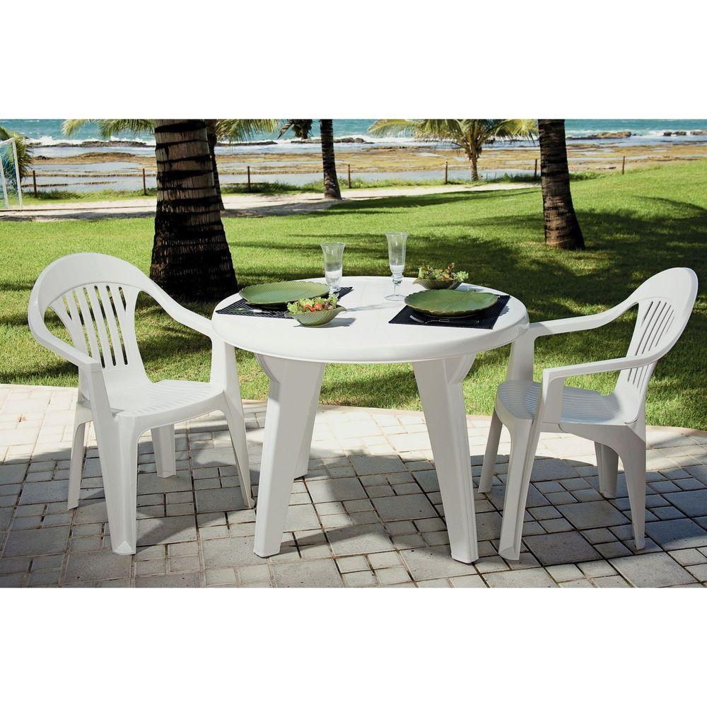 Cadeira Trmontina Imbé Branca Com Braços Em Polipropileno Tramontina - 3