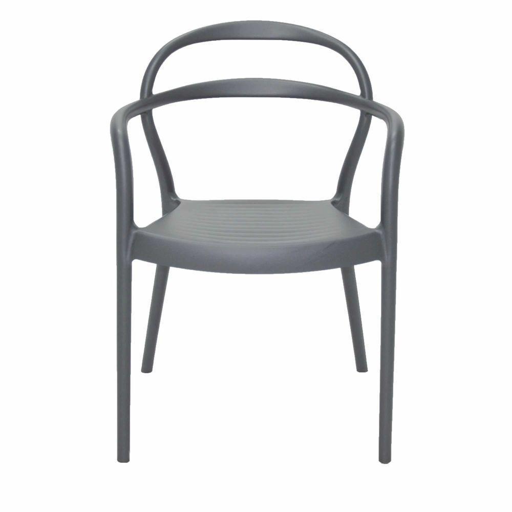 Cadeira Tramontina Sissi Grafite Com Braços Em Polipropileno E Fibra De Vidro Tramontina - 7