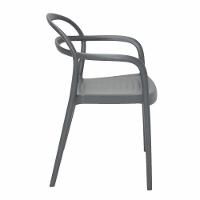 Cadeira Tramontina Sissi Grafite Com Braços Em Polipropileno E Fibra De Vidro Tramontina - 5