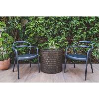 Cadeira Tramontina Sissi Grafite Com Braços Em Polipropileno E Fibra De Vidro Tramontina - 6